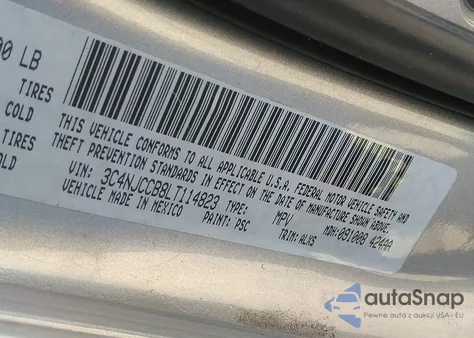 2020 Jeep Compass Limited Fwd z USA, uszkodzony, nr VIN 3C4NJCCB8LT114823